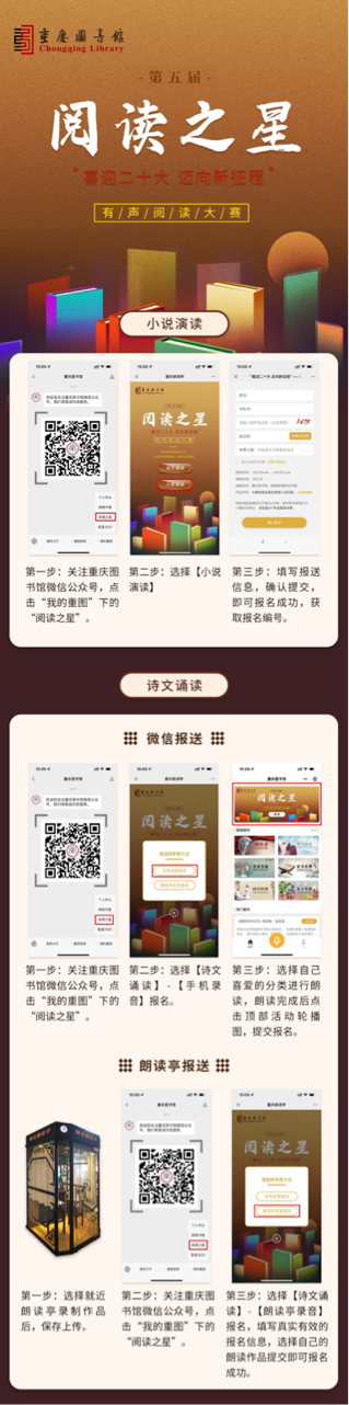 重庆第五届“阅读之星”有声阅读大赛即将启动