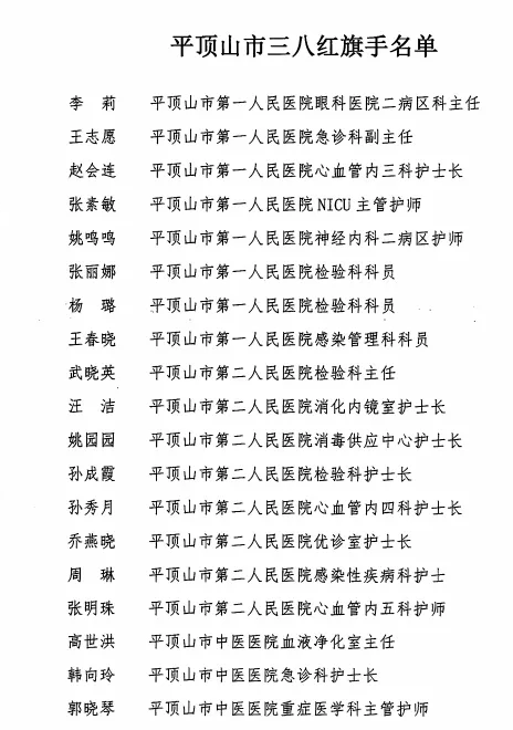 平顶山市这100人被授予荣誉称号！