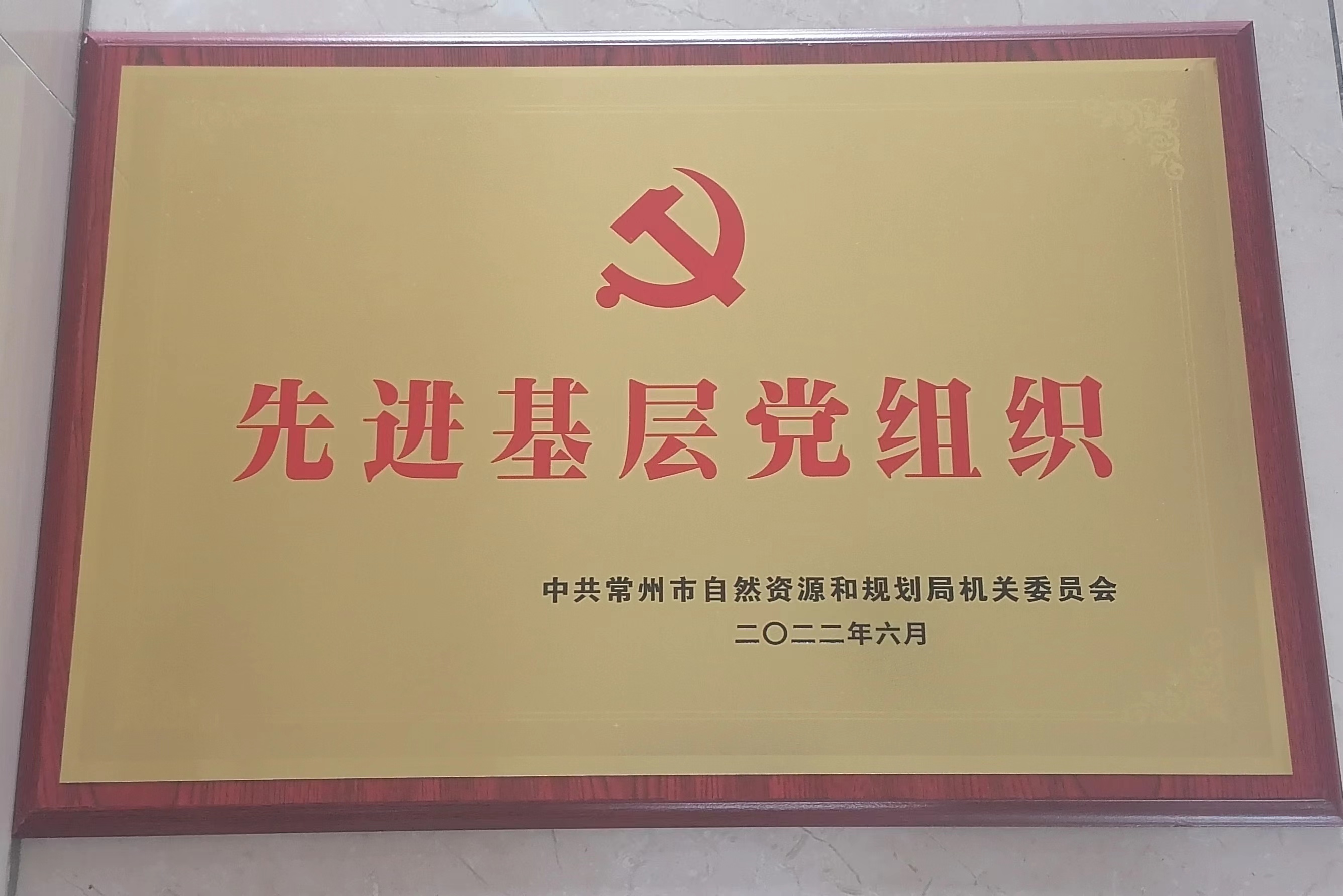 钟楼分局党委荣获“先进基层党组织”称号