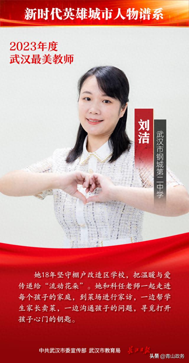 “最美”是你！青山2位教师荣获“武汉最美教师”称号