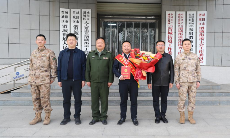 西咸新区渭城街道关亮荣获“全国征兵工作先进个人”荣誉称号